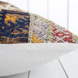 Handmade Kilim Pillow Cover - 16x16 Vintage Turkish Cushion - thumbnail 4