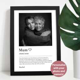 Personalized Photo Print For Mum From Daughter Or Son - Mother's Day/Framed Unframed - thumbnail 1