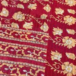 Traditional Vintage Kantha Quilt Reversible Patchwork Block Print Cotton Handmade Throw - thumbnail 4