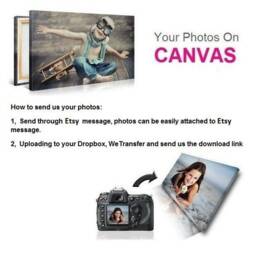 Personalised Photo On Canvas Print Framed A0 A1 A2 A3 A4 A5 Ready To Hang - thumbnail 2