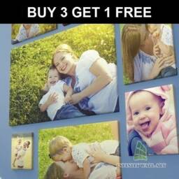 Personalised Photo On Canvas Print Framed A0 A1 A2 A3 A4 A5 Ready To Hang - thumbnail 1