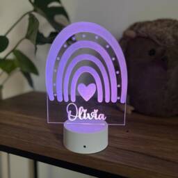 Rainbow Night Light - Personalised Night Light Sensory Lights Multicolour Lights - thumbnail 3
