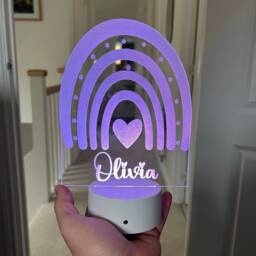 Rainbow Night Light - Personalised Night Light Sensory Lights Multicolour Lights - thumbnail 4