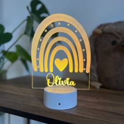 Rainbow Night Light - Personalised Night Light Sensory Lights Multicolour Lights - thumbnail 1