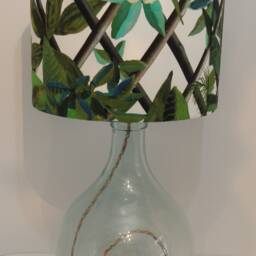 Christian Lacroix Canopy Malachite Linen Fabric For Designers Guild Handmade Lampshade - thumbnail 2