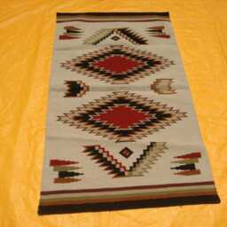 Western Inspired Handwoven Navajo Rug 8x10 Ft Geometric Pattern Modern Design Home Decor Rug Native American Style - thumbnail 3