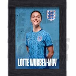 Lionesses Wubben-Moy 23/24 Away Headshot Poster - Officially Licensed Product A4/A3 Framed Options - thumbnail 2