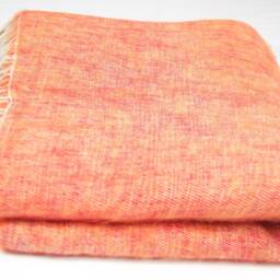 Handwoven Yak Wool Blend Blanket Large Travel Shawl, Meditation Wrap - thumbnail 2