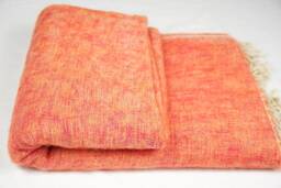 Handwoven Yak Wool Blend Blanket Large Travel Shawl, Meditation Wrap