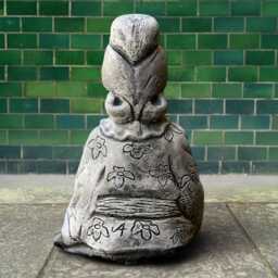 Outdoor Chinese Woman Statue Concrete Buddha Sculpture Stone Asian Decor Zen Garden Ornament Woman Lover Gift Handmade - thumbnail 4