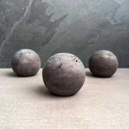Concrete Paper Weight, Cement Sphere, Letter Press, Decor, Minimalist Garden Ornament, Sculpture, Shelf Modern