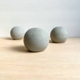 Concrete Paper Weight, Cement Sphere, Letter Press, Decor, Minimalist Garden Ornament, Sculpture, Shelf Modern - thumbnail 3