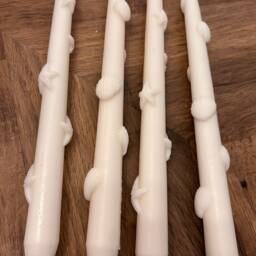 Sea Shell Taper Candles Soy Wax Dinner Candles, Set Of 2 - thumbnail 2