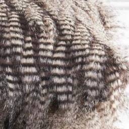 Grey Faux Fur Pillow Black Throw Feather Cushion Feathers Bohemian Decor - thumbnail 2