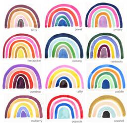 Build Your Own Rainbow Choose Colors From Menu To Design Custom Watercolor - thumbnail 3