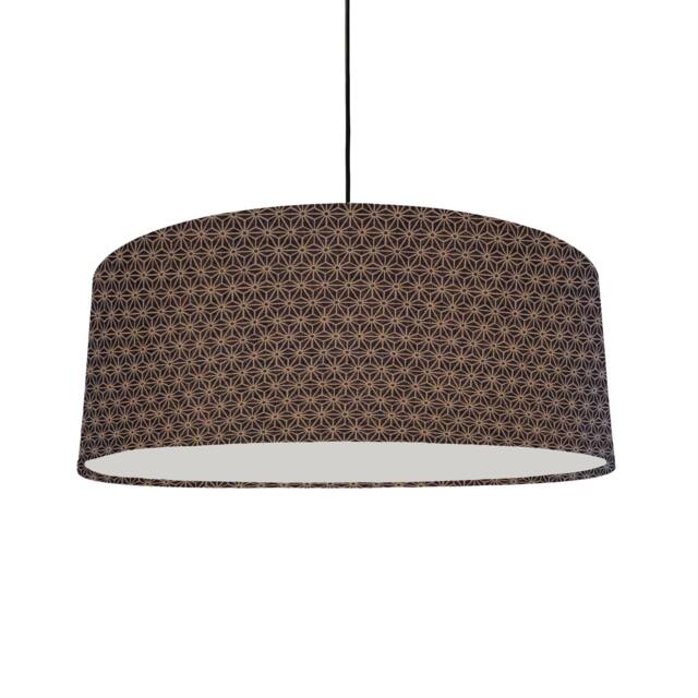 Extra Large Navy Kasuri Lampshade With Diffuser - image 1