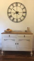 Sold Please Contact For Custom Orders - Shabby Chic Solid Oak Sideboard Cupboard Dresser Hand Painted Annie Sloan/Farrow & Ball Distressed - thumbnail 1