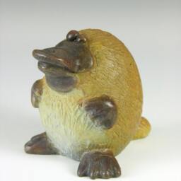 Bronze Platypus Figurine - Collectible Animal Desk Art - thumbnail 3