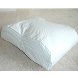 Tempur Original Travel Pillow Cover Only Small 25x31cm Case Neck Orthopaedic Cushion White Pillowcase Plain Block Solid Colour Or Stripe - thumbnail 2