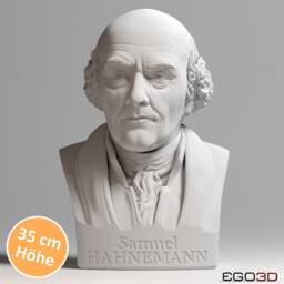 Samuel Hahnemann 35 cm Bust - Busts With Personality - thumbnail 1