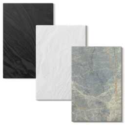 Canvas Set Of 3 - Various Colors Elegant Stone Structures, Multicolored Wall Art Print, Natural Textures Hanging Piece - thumbnail 2