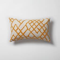 Red Kilim Lumbar Pillow Cover Bohemian Jacquard Woven Throw - 12x20 - thumbnail 3