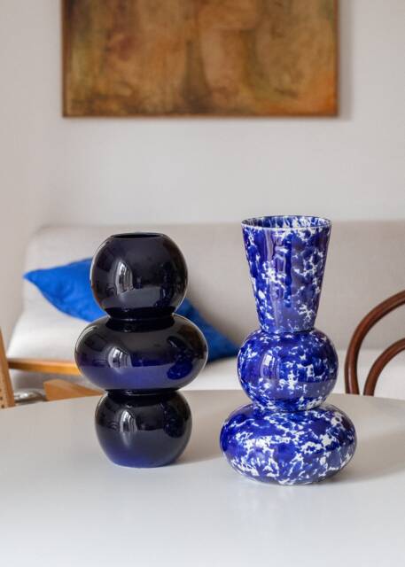 Handmade Ceramic Vase, Bubble Flower Chubby Sculptural Modern Home Decor, Unique Pottery Gift - image 1
