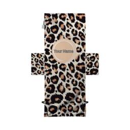 Personalised Leopard Print Design - Full Length Sun Lounger Towel With Pockets - thumbnail 2