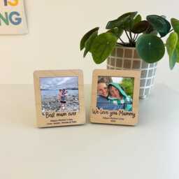 Personalised Mother's Day Photo Frame - Mothers Magnet Birthday Gift Standing Best Mummy Ever - thumbnail 1