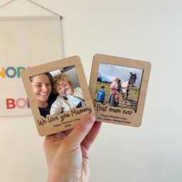 Personalised Mother's Day Photo Frame - Mothers Magnet Birthday Gift Standing Best Mummy Ever - thumbnail 2