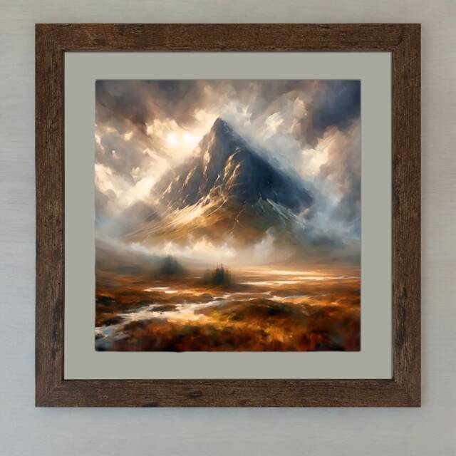 Scottish Wall Art Print, Room Decor - The Mighty Buachaille Highlands - image 1
