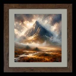 Scottish Wall Art Print, Room Decor - The Mighty Buachaille Highlands - thumbnail 2