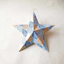 Wall Decor Christmas Ornaments Holiday 3D Star 20cm - thumbnail 2