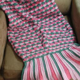 Mermaid Afghan Blanket - thumbnail 3