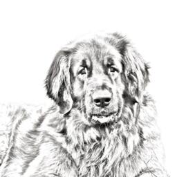 Leoneberger - Wooden Stand For Candles/Pens With The Image Of A Dog New Collection - thumbnail 2