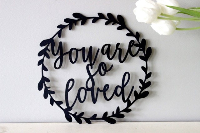 You Are So Loved Sign, Wood Nursery Sign, Home Decor, Gather Rustic Wood Decor, Wall Hanging, You Loved, Love - image 1