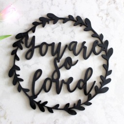 You Are So Loved Sign, Wood Nursery Sign, Home Decor, Gather Rustic Wood Decor, Wall Hanging, You Loved, Love - thumbnail 3