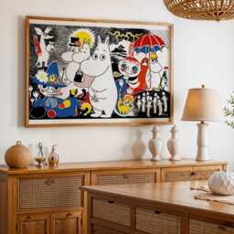 Moomin Family Art Print - Scandinavian Kids Room Decor - thumbnail 2