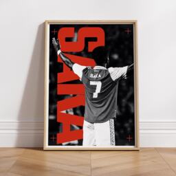 Football Celebration - Saka 03 Poster Iconic-Football Inspired Wall Art, Sports Print, Gift For Him, Home Decor, Man Cave, Football - thumbnail 2