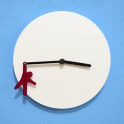 Fuchsia Hanging Man - Wall Clock - thumbnail 2