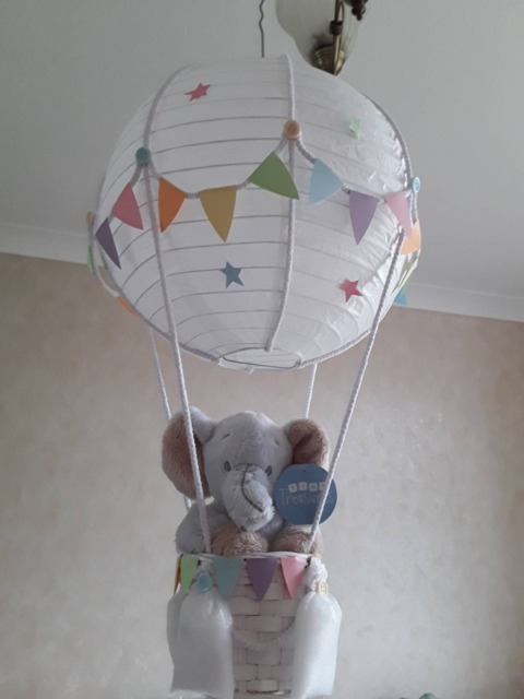 Hot Air Balloon Nursery Light Shade in Pastel Colours Toy Is Not Included - image 1