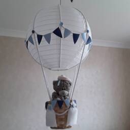 Hot Air Balloon Nursery Light Shade in Pastel Colours Toy Is Not Included - thumbnail 3