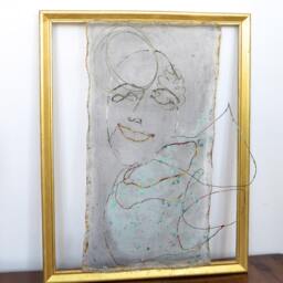 Metal Wall Decor Boho Lady Ooak - thumbnail 3