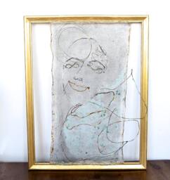 Metal Wall Decor Boho Lady Ooak - thumbnail 1