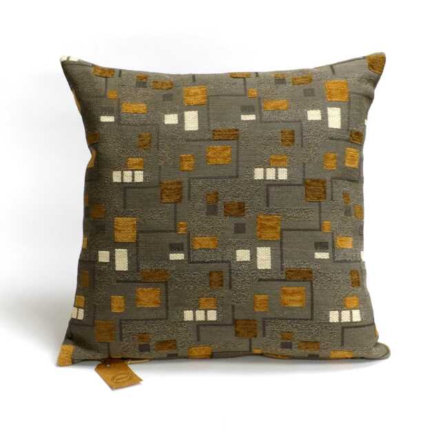 Chenille Geometric Pillow Cover - Textured Throw For Home Decor Handmade By Ellaosix - image 1