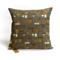 Chenille Geometric Pillow Cover - Textured Throw For Home Decor Handmade By Ellaosix - thumbnail 1