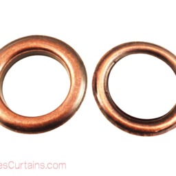 Large Copper Oxide Metal Curtain Drapery Supplies #12 Hardware 1 9/16 Inch Inner Diameter Decorative Grommets/Rings Pack With Washer Eyelet - thumbnail 2