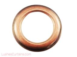 Large Copper Oxide Metal Curtain Drapery Supplies #12 Hardware 1 9/16 Inch Inner Diameter Decorative Grommets/Rings Pack With Washer Eyelet