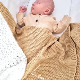 Embroidered Baby Blanket, Personalised Name, Soft Newborn Gift, Shower Present - thumbnail 3