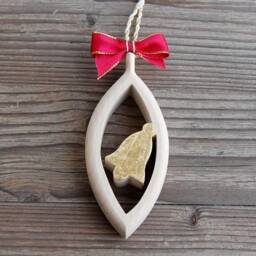 Tears With Bell Wooden Wall Window Decoration Ornament - thumbnail 1
